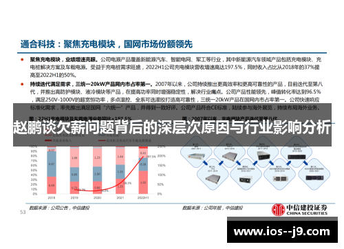 赵鹏谈欠薪问题背后的深层次原因与行业影响分析 赵鹏谈欠薪问题背后的深层次原因与行业影响分析